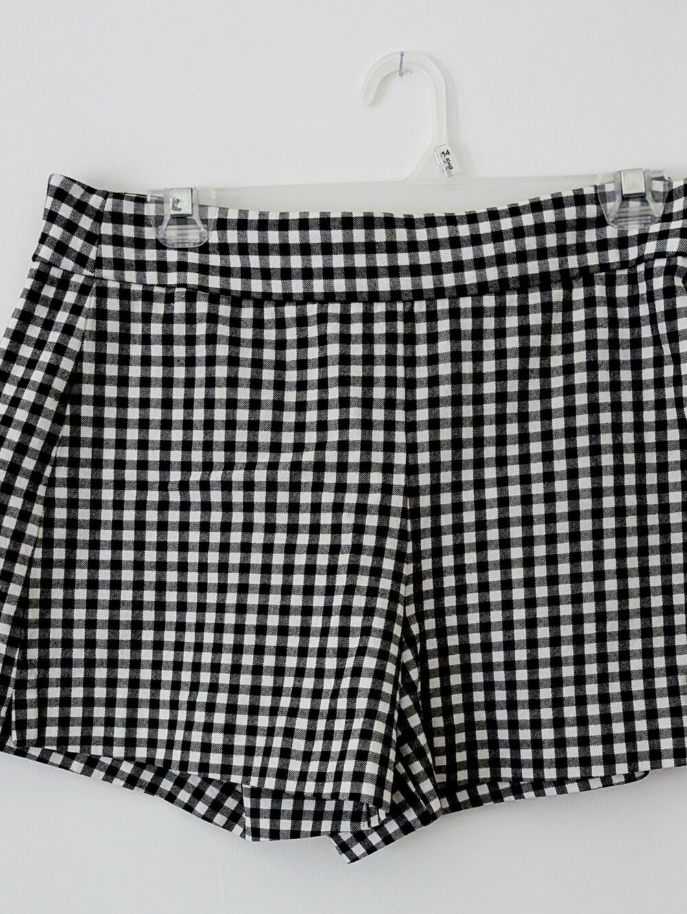 Gap Black & White Gingham High Rise Bi-Stretch Shorts Size 8